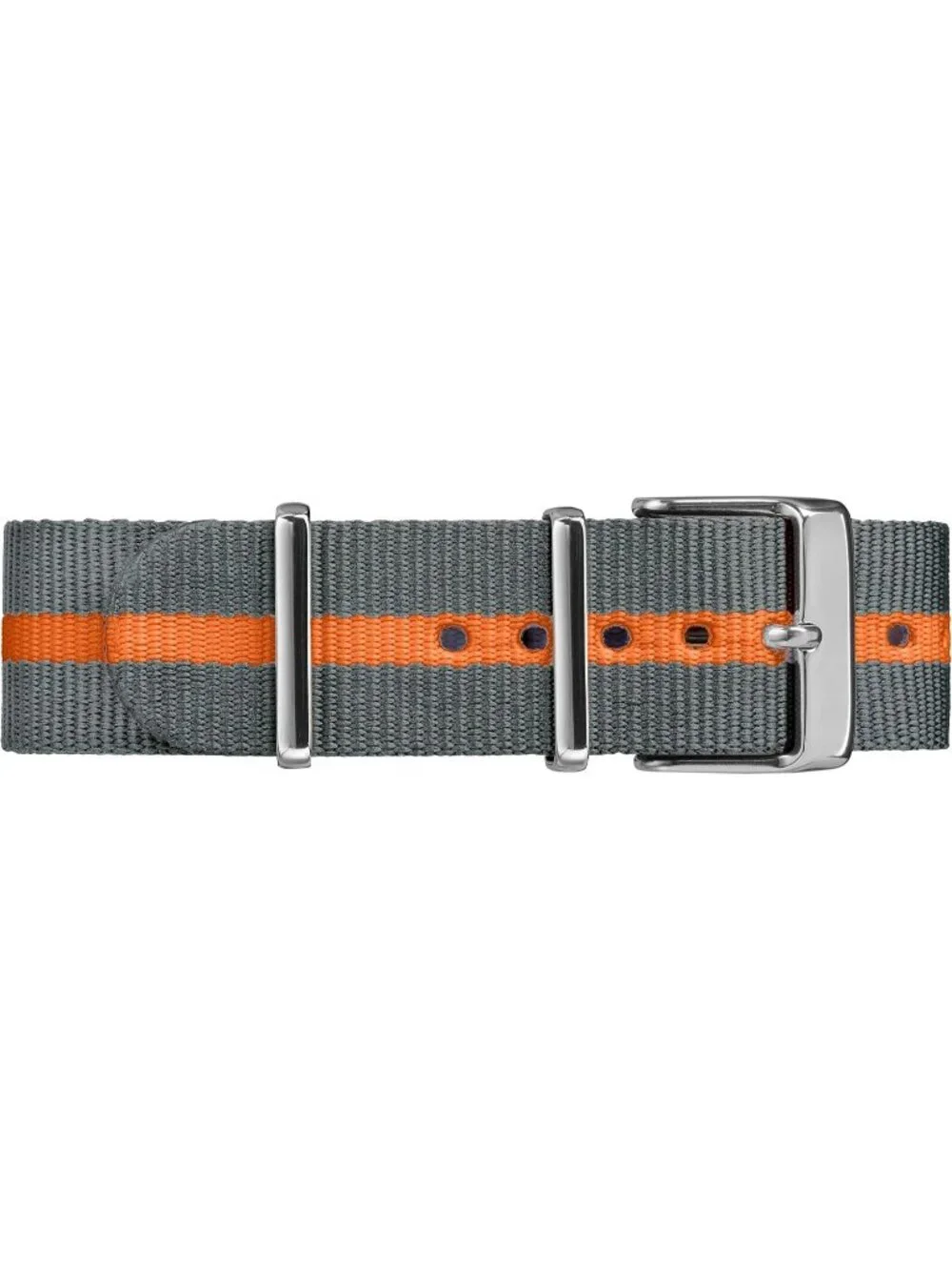 Unisex All Grey Analog Quartz Nylon Fabric Slip Strap Adjustable Durable Watch